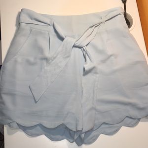 Baby blue high waisted shorts 🦋